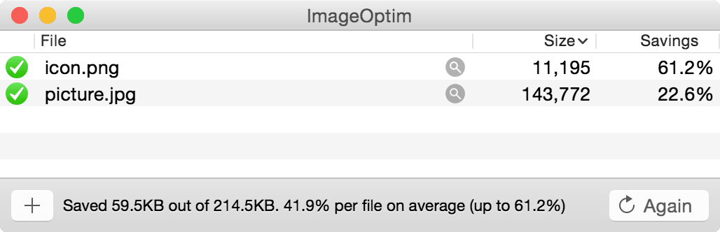 ImageOptim-Werkzeug
