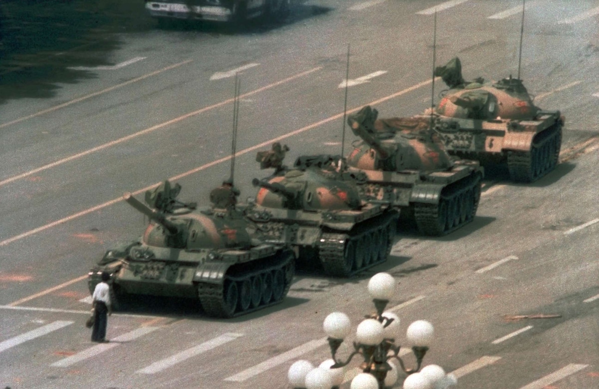 Tank Man von Jeff Widener - AP