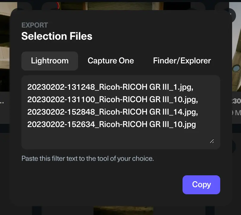 Ergebnis der umbenannten Dateien