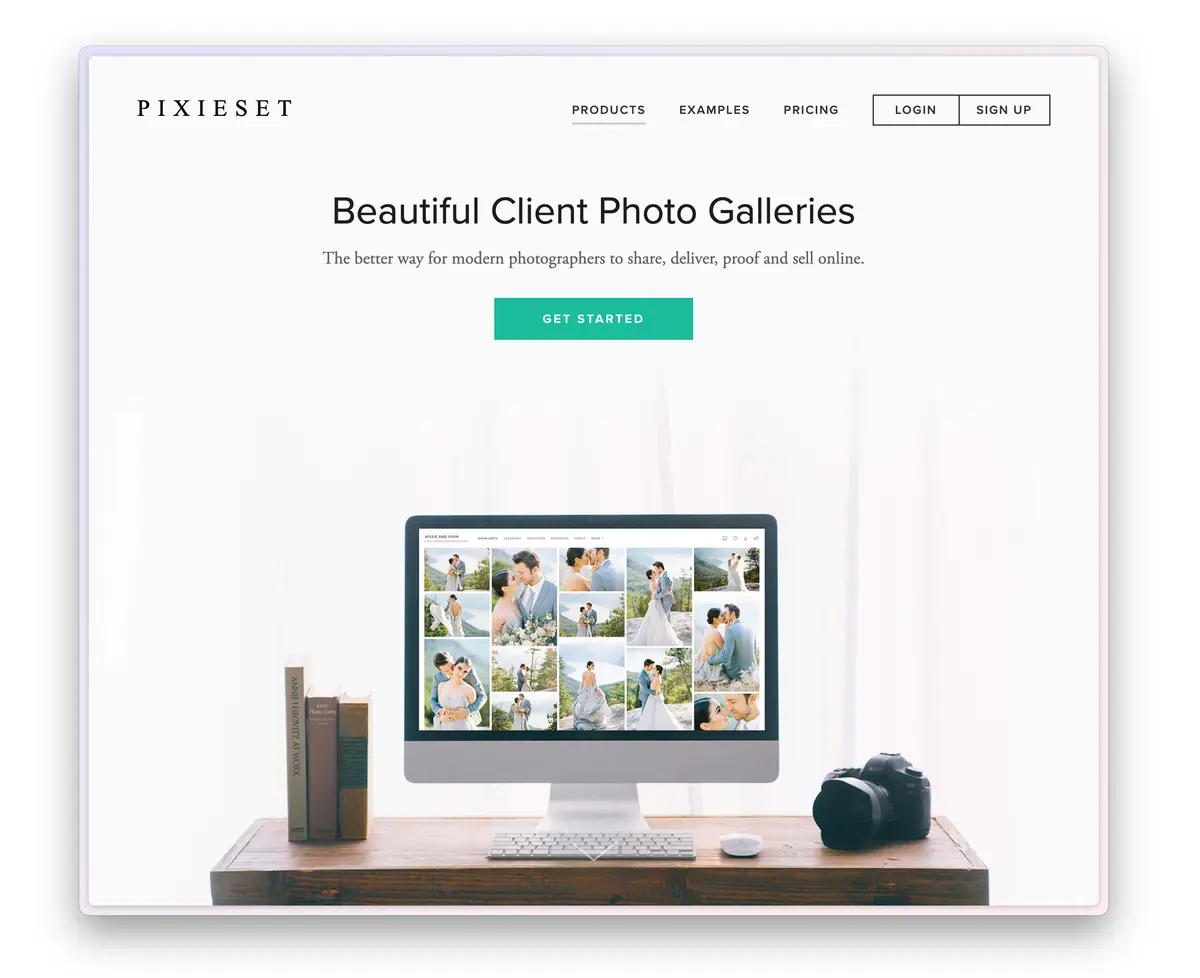 Pixieset Landing Page