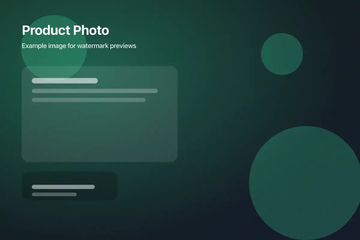 Example product photo before watermarking